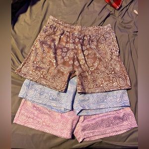 3 pairs of AZVA paisley shorts